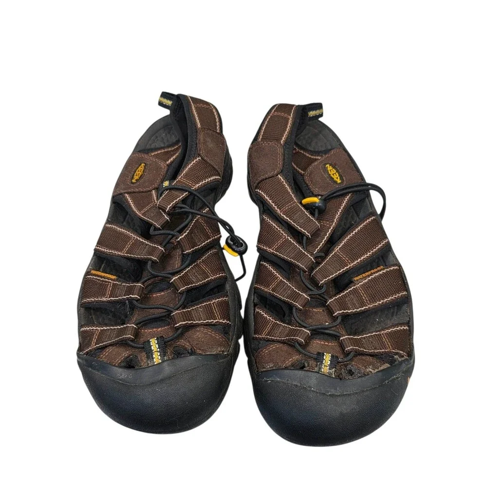 Keen Close Toe Water Shoes Brown Nylon Strap 8.5 Mens DR1106
